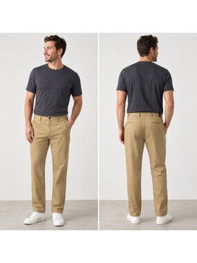 Dockers Workday Khaki Straight Fit Lightweight Pants Men’s 38x30 NWT Flex Waist